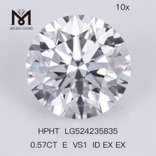 0,57 карата E VS1 Lab HPHT синтетический алмаз круглый бриллиант оптом