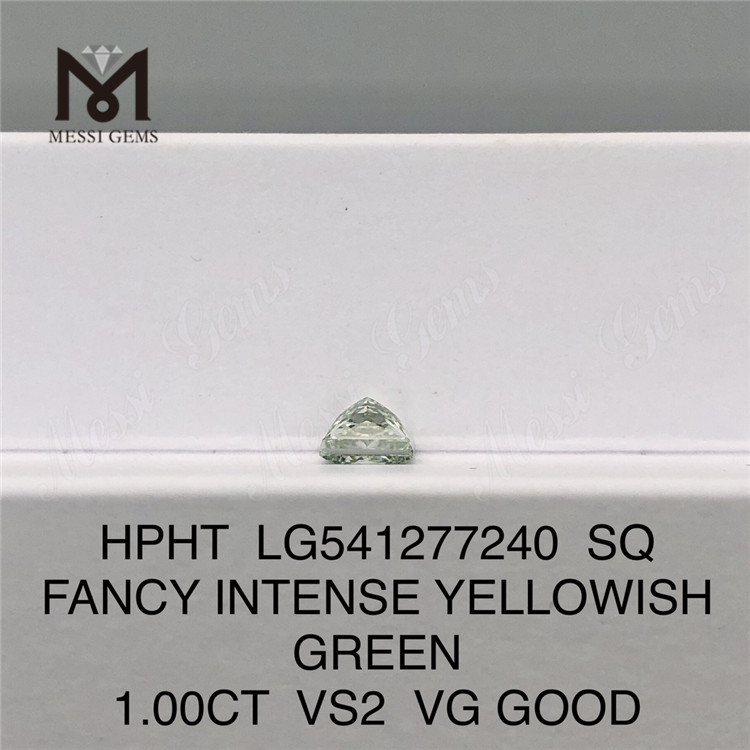 1CT SQ VS2 VG GOOD Лаборатория HPHT создала зеленые бриллианты LG541277240