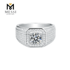 Новое качество 925 серебряных ювелирных изделий кольцо муассанит мужские кольца