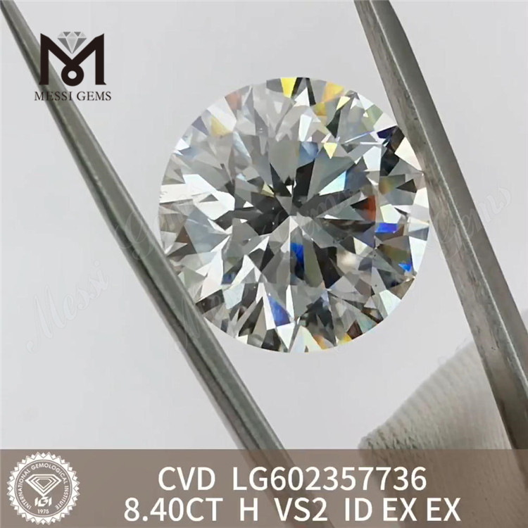 8.40CT H VS2 ID EX EX Cvd Синтетический алмаз LG602357736 Сэкономьте на Sparkle丨Messigems