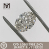 10,48 карата OV F VS1, выращенные в лаборатории бриллианты, отдельные камни 丨Messigems LG608398810 