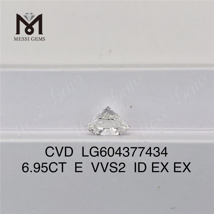 6.95CT E VVS2 ID EX EX Алмазы, выращенные в лаборатории CVD LG604377434 Без рудников丨Messigems 