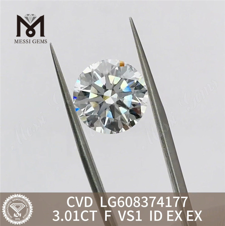 Купить бриллианты CVD Stunning Beauty 3 карата F VS1 3 карата 丨Messigems LG608374177 