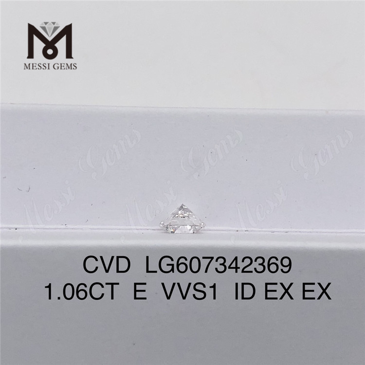 Стоимость бриллианта весом 1,06 карата E VVS1 весом 1 карат, выращенного в лаборатории, CVD Экономически эффективная роскошь 丨Messigems LG607342369