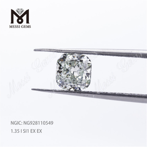 1,35-каратный превосходный полированный бриллиант I SI1 EX EX HPHT россыпью CVD алмаз