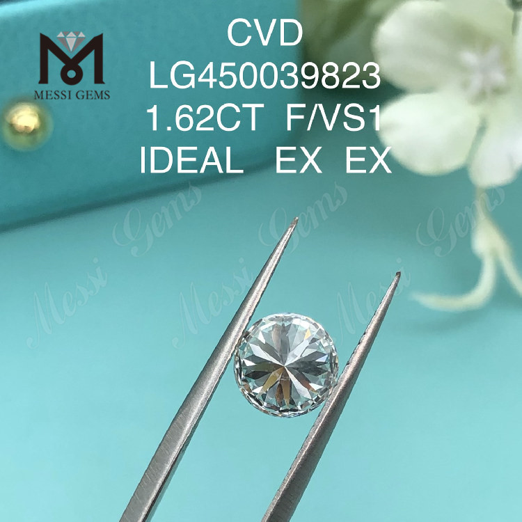 1,62-каратный алмаз F VS1 Cut RD, созданный в лаборатории CVD