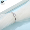 1ct женщина пасьянс кольцо с муассанитом мода кольцо из стерлингового серебра 925 пробы