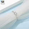 Учжоу цена по прейскуранту завода-изготовителя серебряное кольцо 1 карат муассанит кольцо с бриллиантом