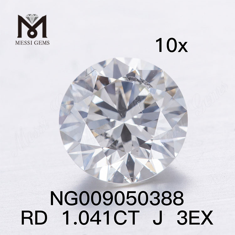 1.041ct J SI1 белый выращенный в лаборатории алмазный камень I SI EX Cut