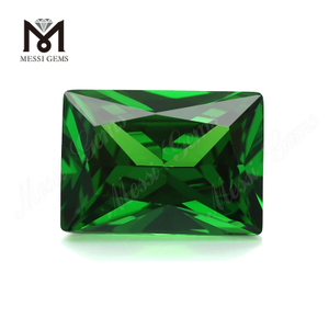 Самый продаваемый багут огранки 10x14 мм оптом кубический цирконий зеленый cz драгоценный камень