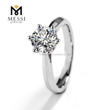 обручальные кольца 1ct 14k/18k изготовленные на заказ кольца из муассанита золотое кольцо для женщин