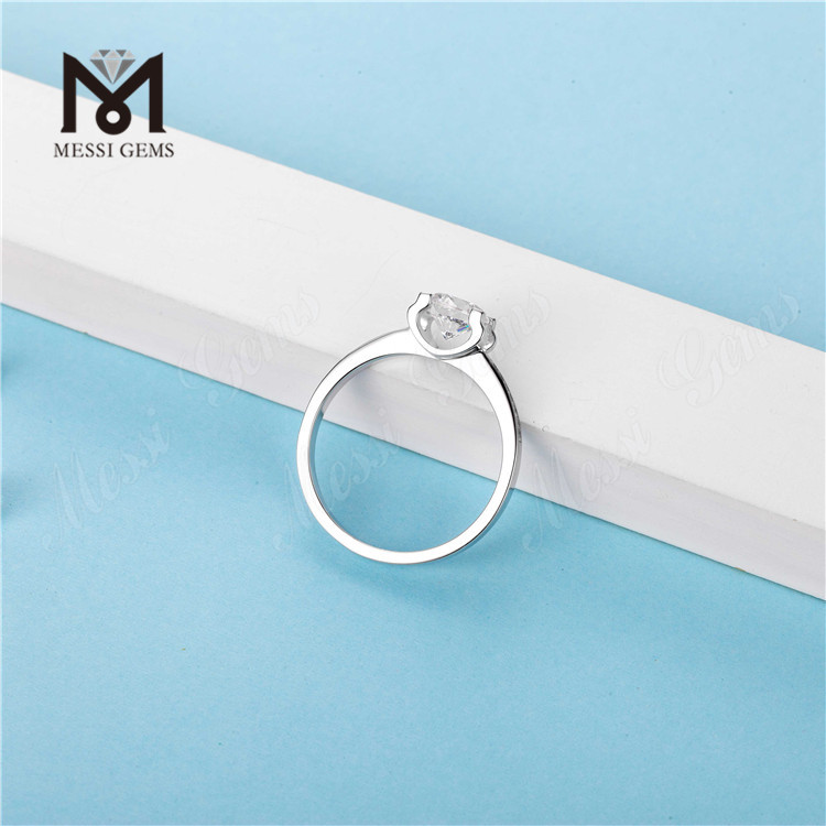 Классические серебряные кольца 925 пробы с муассанитовыми серебряными кольцами для женщин