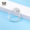 Простое кольцо с муассанитом Messi Gems 1-3ct DEF из стерлингового серебра 925 пробы для женщин, повседневное серебряное кольцо