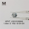 1,50 карата D VS hpht алмаз EX лабораторные бриллианты заводская цена