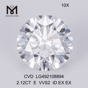 2.12CT E VVS cvd бриллианты круглой формы 2ct лабораторные бриллианты в продаже в продаже