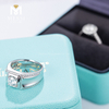Мужское кольцо с муассанитом 14K Prong Setting для свадьбы 