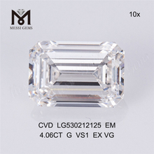 4.06ct G cvd алмаз VS1 EMERALD CUT выращенный в лаборатории бриллиант в продаже