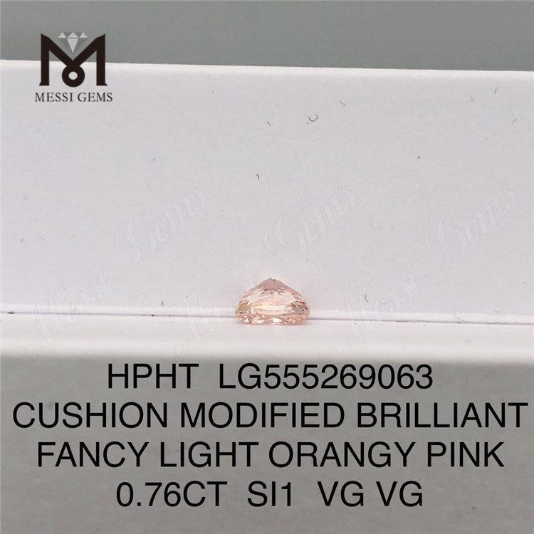 Выращенный в лаборатории бриллиант огранки «подушка» 0,76 карата HPHT LG555269063 SI1 VG VG