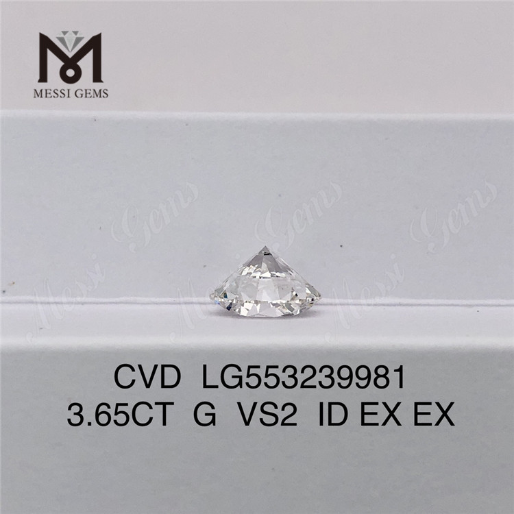 3,65 карата G VS2 ID EX EX выращенный в лаборатории бриллиант производитель высококачественных лабораторных бриллиантов