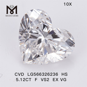 5.12CT F VS2 EX VG HS лабораторный алмаз CVD LG566326236 