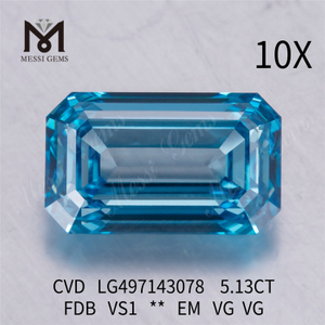 5.13CT FANCY DEEP BLUE VS1 EM VG VG лабораторный бриллиант CVD LG497143078