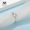 Оптовая цена Модные серебряные украшения 1ct Moissanite 925 Sterling Silver Ring