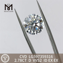 Прейскурант cVD-алмазов 2,78 карата D VVS2 ID EX EX LG597359316 