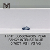 0,76 карата VS1 VG VG HPHT PS фантазийный насыщенный синий бриллиант LG586347005