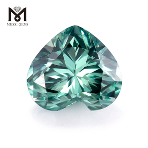 7x7 мм свободные драгоценные камни красочный муассанит камень синий зеленый муассанит для кольца, делающего форму сердца