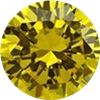 Желтые кубические камни циркония