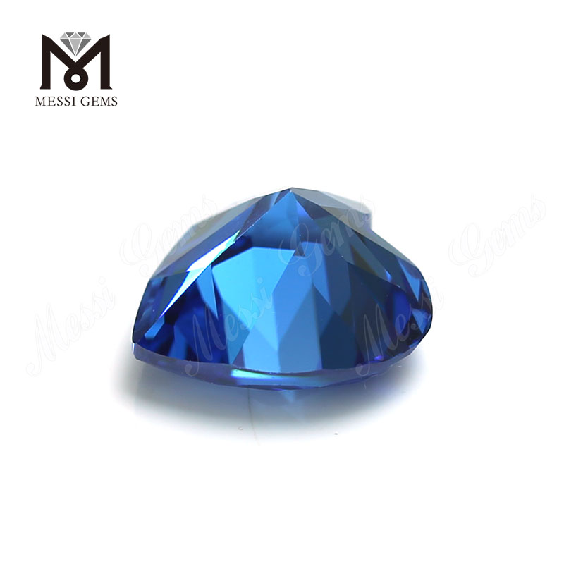 Высококачественная форма сердца 9x9 мм Голубой топаз CZ Цирконий Камень Цена