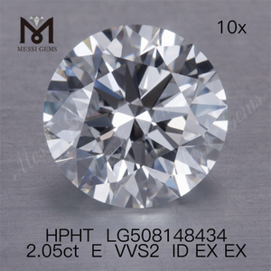 2.05CT E vvs лабораторные бриллианты RD Cut hpht алмазы оптовая цена