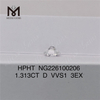 1.313CT D HPHT искусственный бриллиант VVS1 3EX выращенные в лаборатории бриллианты цена производителя