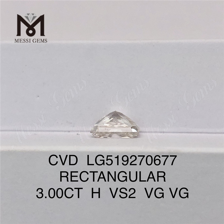 3ct ПРЯМОУГОЛЬНЫЙ бриллиант IGI весом 3 карата искусственный бриллиант