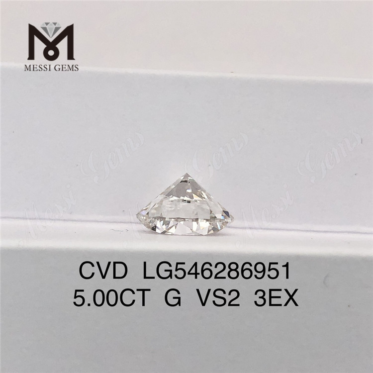 5ct G vs2 3EX, выращенный в лаборатории, 5-каратный бриллиант, сертификат заводской цены IGI