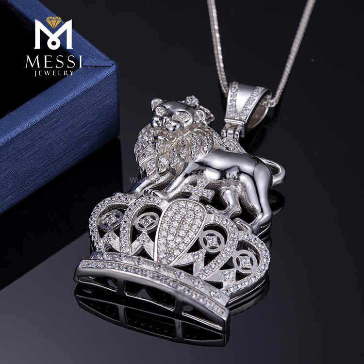 Custom Rapper Chain Lion & Crown Design Hip Hop Jewelry Дешевые