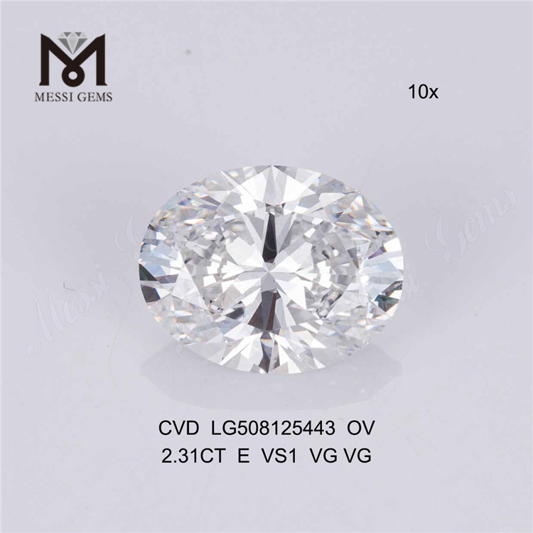 2.31ct E ov cvd алмаз оптом OVAL свободные синтетические бриллианты в продаже