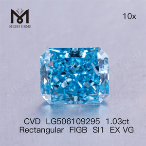1,03 карат Прямоугольный бриллиант FIGB SI1 EX VG, выращенный в лаборатории CVD, LG506109295