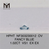 1,02 карат OV FANCY BLUE VS1 оптом выращенный в лаборатории бриллиант HPHT NF303230012