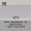 Лабораторный бриллиант FANCY BLUE HPHT NF303230010 оптом 1,06 карат VS2 OV
