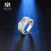 Кольцо из стерлингового серебра 925 пробы с муассанитом для мужчин для помолвки