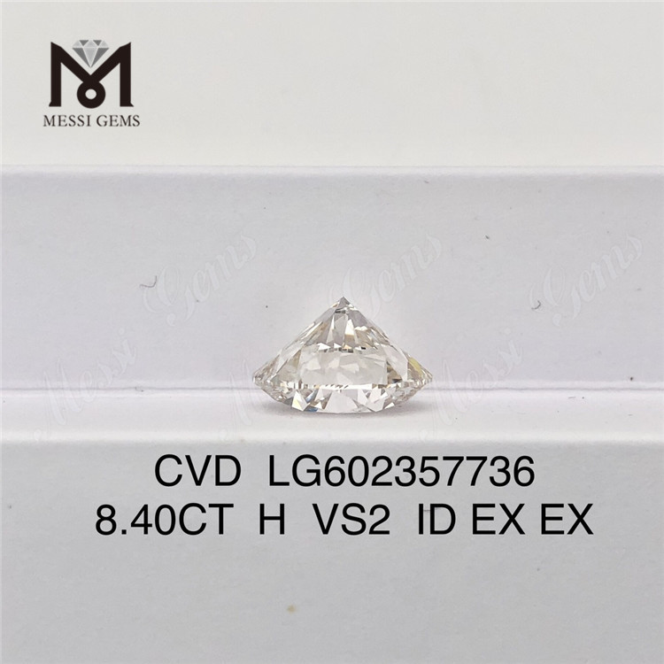 8.40CT H VS2 ID EX EX Cvd Синтетический алмаз LG602357736 Сэкономьте на Sparkle丨Messigems