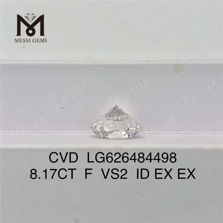 Бриллианты круглой огранки 8,17CT F VS2 ID, сертифицированные IGI丨Messigems CVD LG626484498 