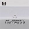 Бриллианты весом 1,43 карата F VVS2 SQ, сертифицированные igi Crafting Timeless Beauty丨Messigems CVD LG529260526