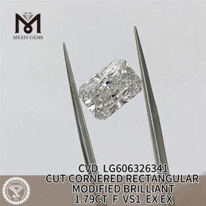 Бриллианты 1,79 карата F VS ПРЯМОУГОЛЬНЫЕ бриллианты класса IGI CVD LG606326341 «Безупречное совершенство»丨Messigems 