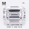 5,24 карата E VVS2 EX EX Bulk Lab Diamonds CVD LG597379366 EM丨Messigems