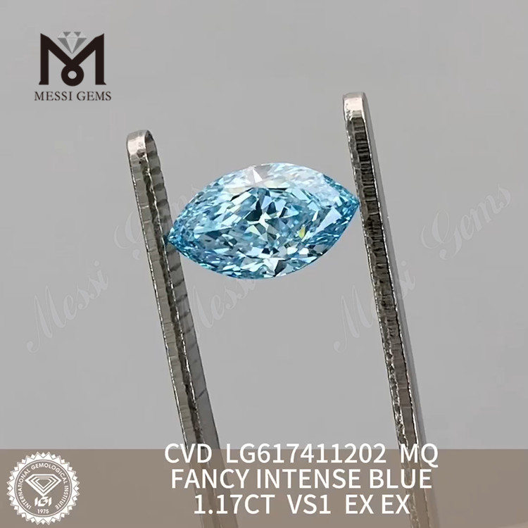 1.17CT VS1 MQ FANCY INTENSE BLUE оптом созданные в лаборатории бриллианты 丨Messigems CVD LG617411202
