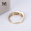 Помолвочное кольцо из 18-каратного белого золота с выращенным в лаборатории бриллиантом в стиле «маркиза»
