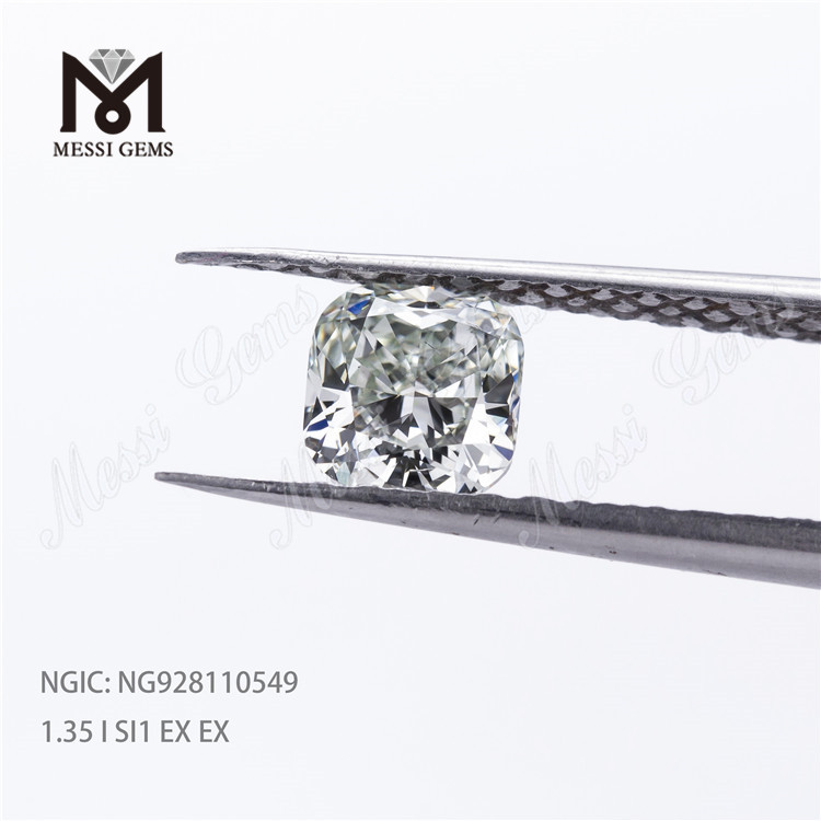 1,35-каратный превосходный полированный бриллиант I SI1 EX EX HPHT россыпью CVD алмаз