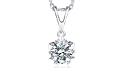 Messi Gems 1 Carat Moissanite Diamond 925 стерлингового серебра для женщин